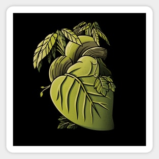 Plant Heart Black by Tobe Fonseca Sticker